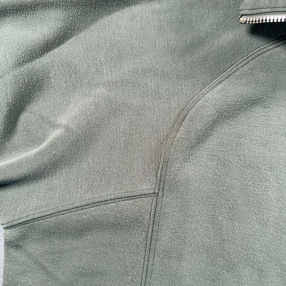 Spanx AirEssentials Half Zip Pullover Womens M Green Athleisure Top - Picture 3 of 12
